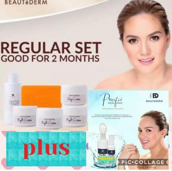 Beautederm regular set free purife facial wash